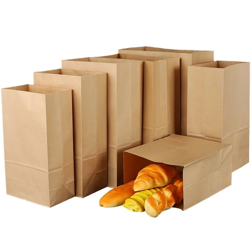 Oil-proof Food Grade Kraft Paper Bag 1