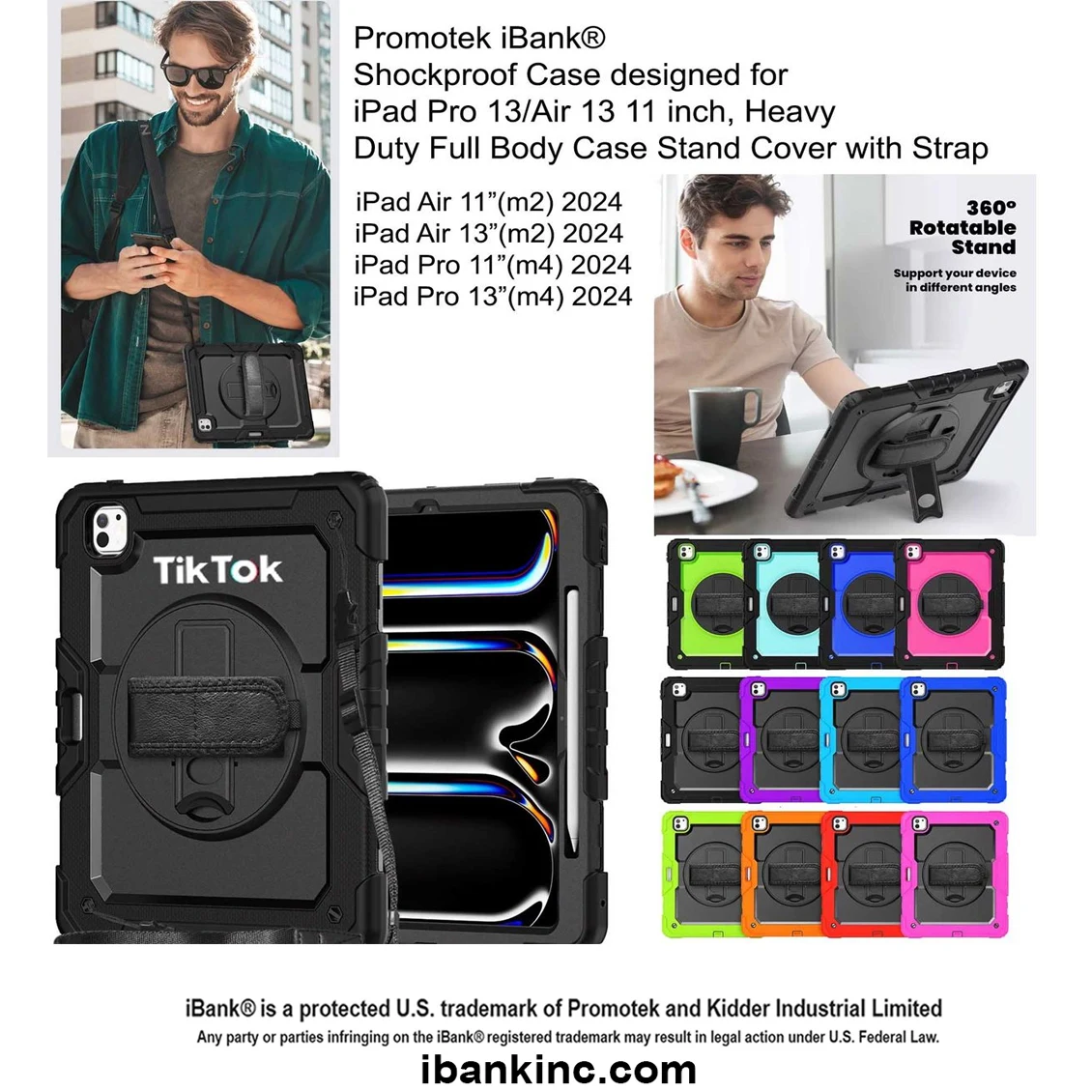 iBank ® Shockproof Case designed for iPad Pro 13" M5/M4, 2025/2024 1