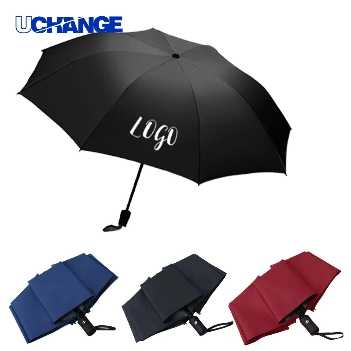 8 Rib Folding Automatic Umbrella 1