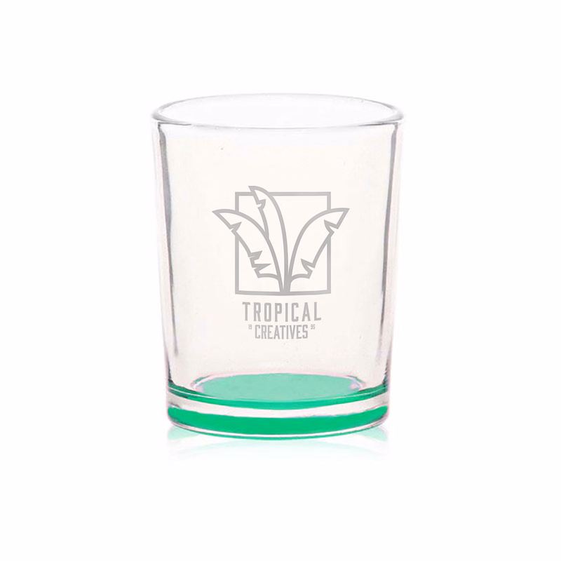 3 oz. Glass Votive Candle Holder (Engrave Imprint)