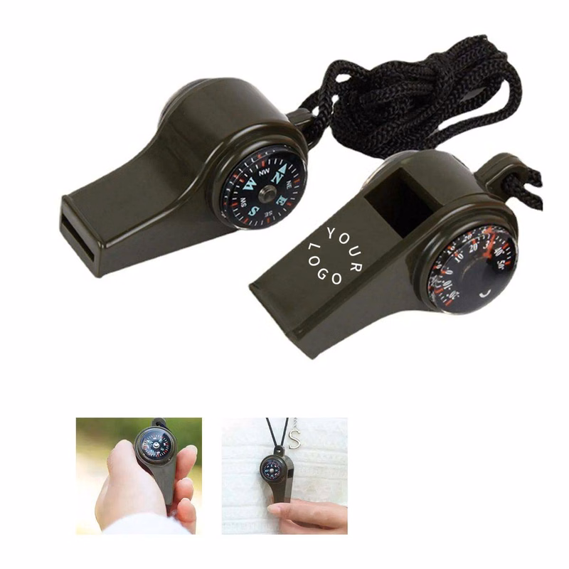 Compact Survival Whistle with Multi Function Design