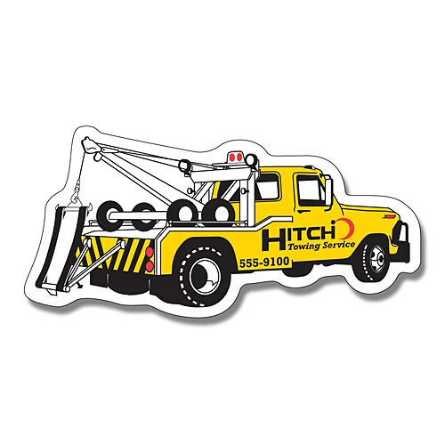 Magnet - Tow Truck Shape (4.75x2.25) - 30 Mil. 1