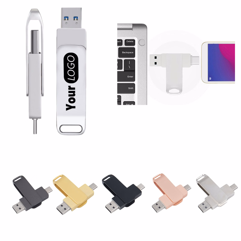 Dual Interface USB Flash Drive Compatible Phone Computer