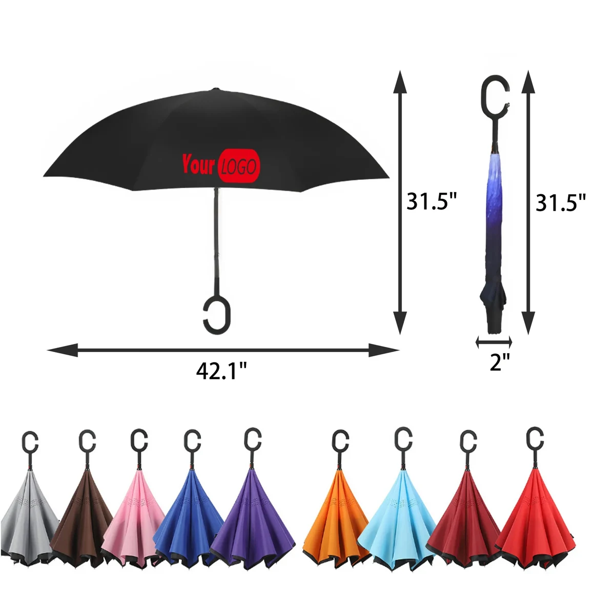 Hands Free Inverted Umbrella MOQ30PCS 1