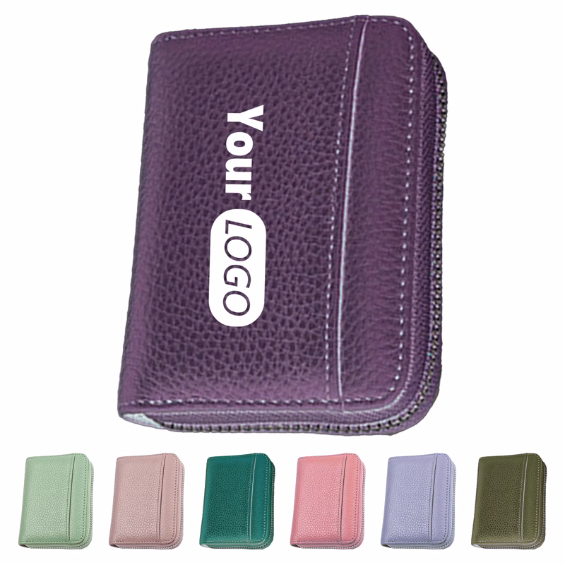 Leather Compact Anti-Theft Credit Card Holder ?C Perfect For Travel