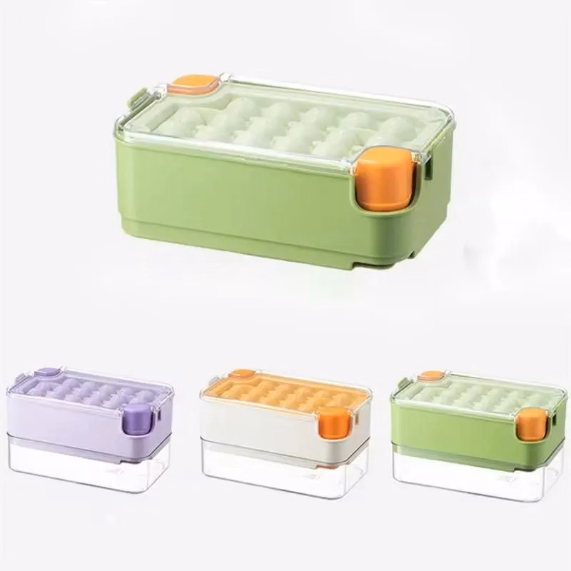 Ice Cube Tray with Lid and Bin