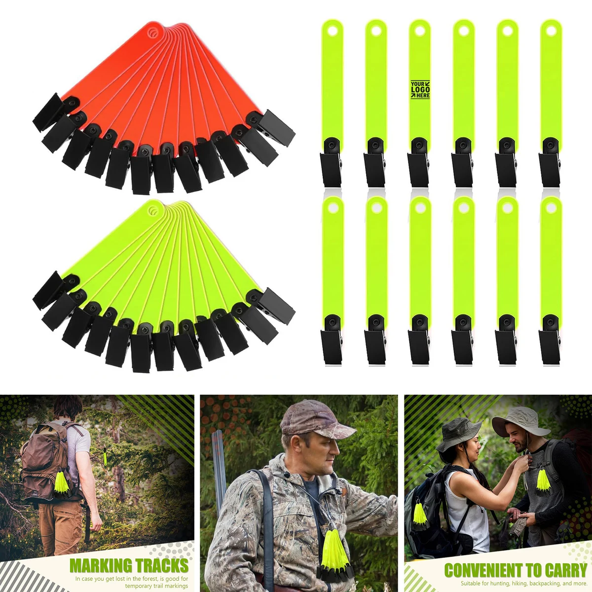 Trail Marker Reflective Tree Tack Hunting Reflector Ribbon
1