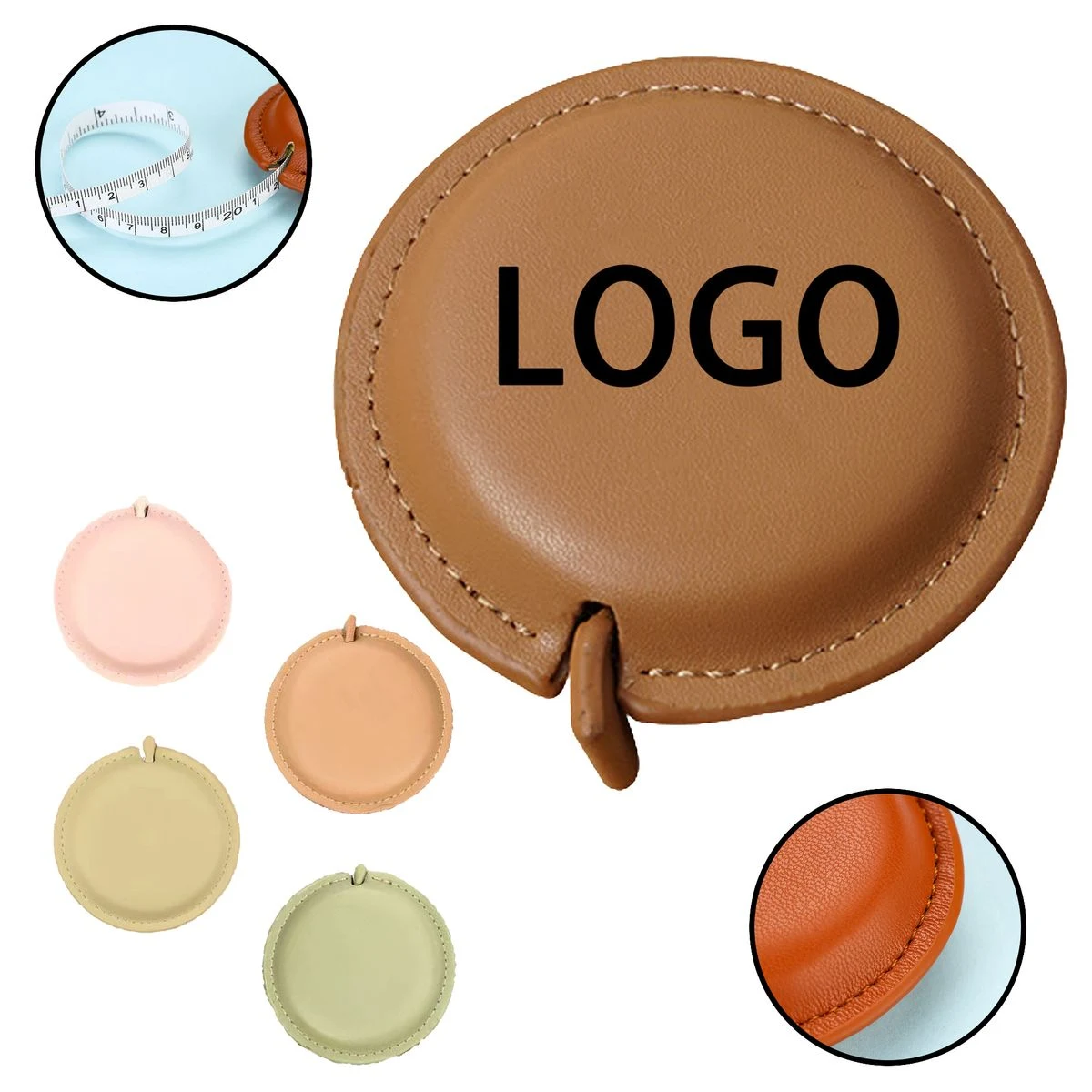 Wear-Resistant Leather Mini Tape Measure 1