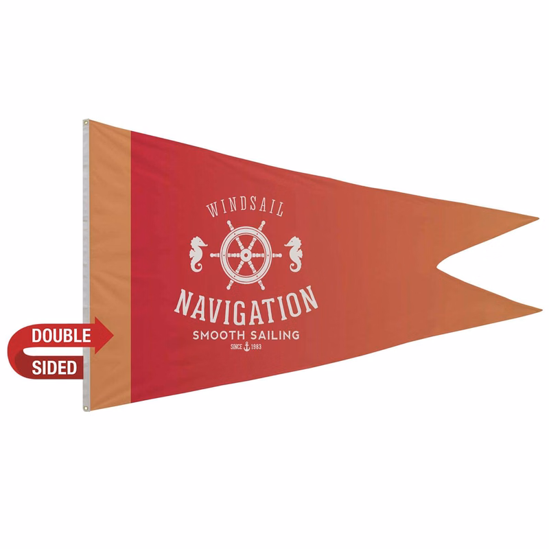 5' x 8' Polyester Burgee Flag Double-Sided