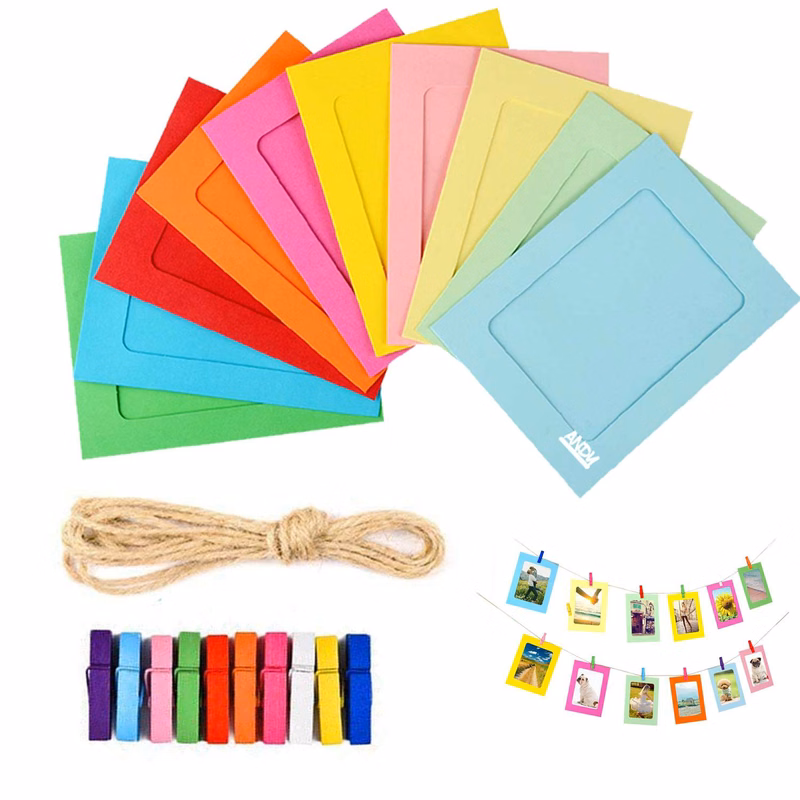 Perfect 4U Colorful Paper Photo Frame 10 Pcs