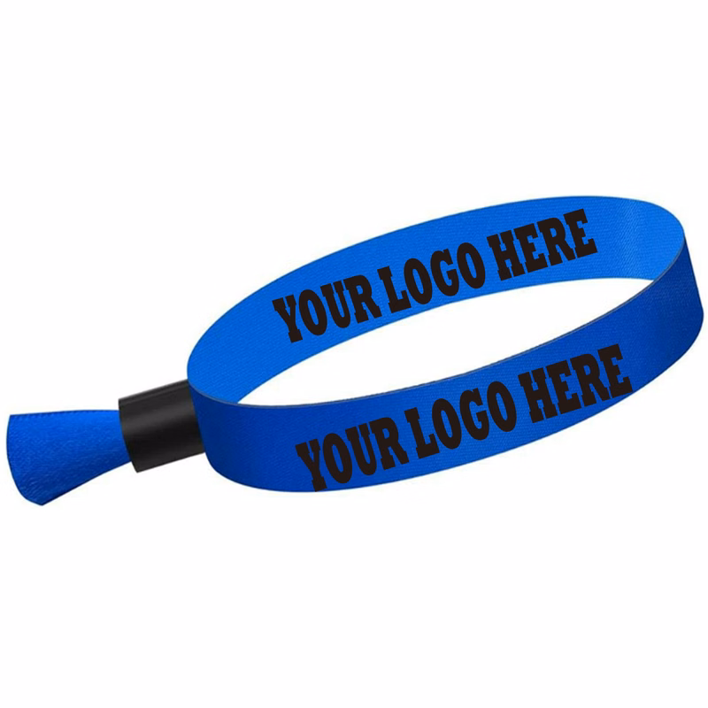 Woven Sublimated Event Wristbands with Locking Bead