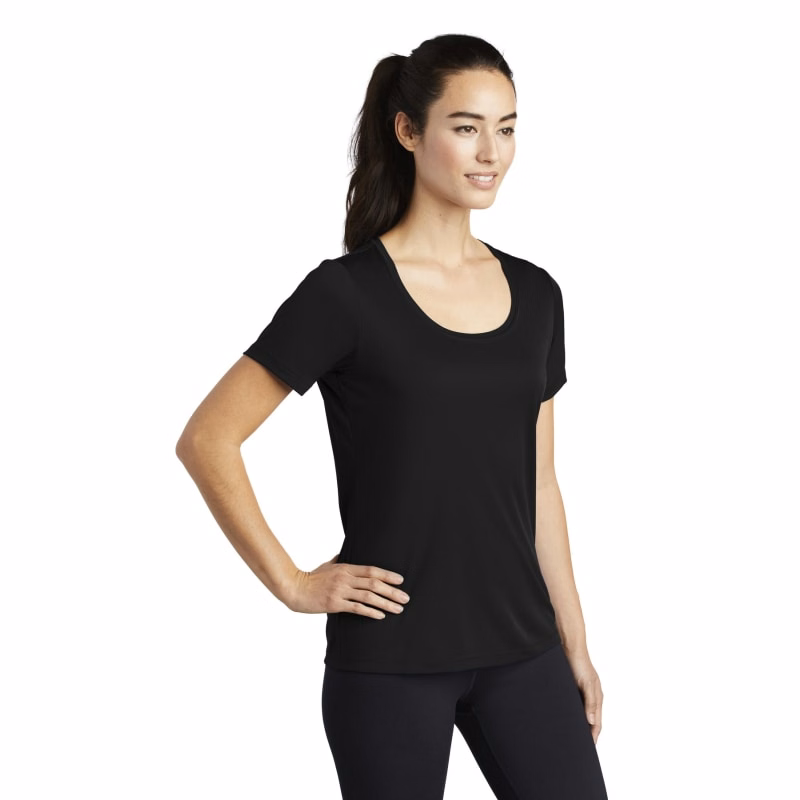 Sport-Tek Women's Posi-UV Pro Scoop Neck Tee.
