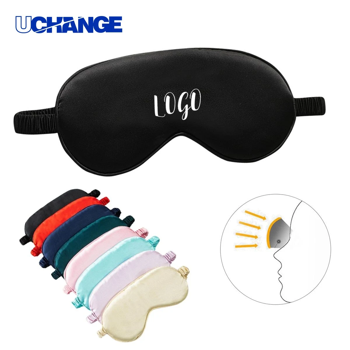 Soft Imitation Silk Eye Mask for Sleep 1
