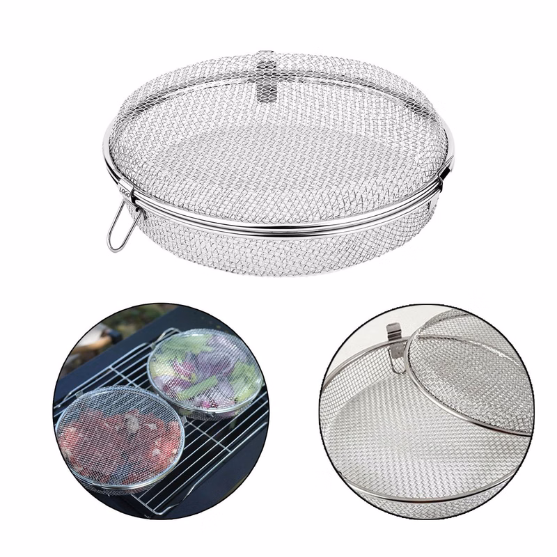 No Skewer Outdoor Cooking Grill Basket