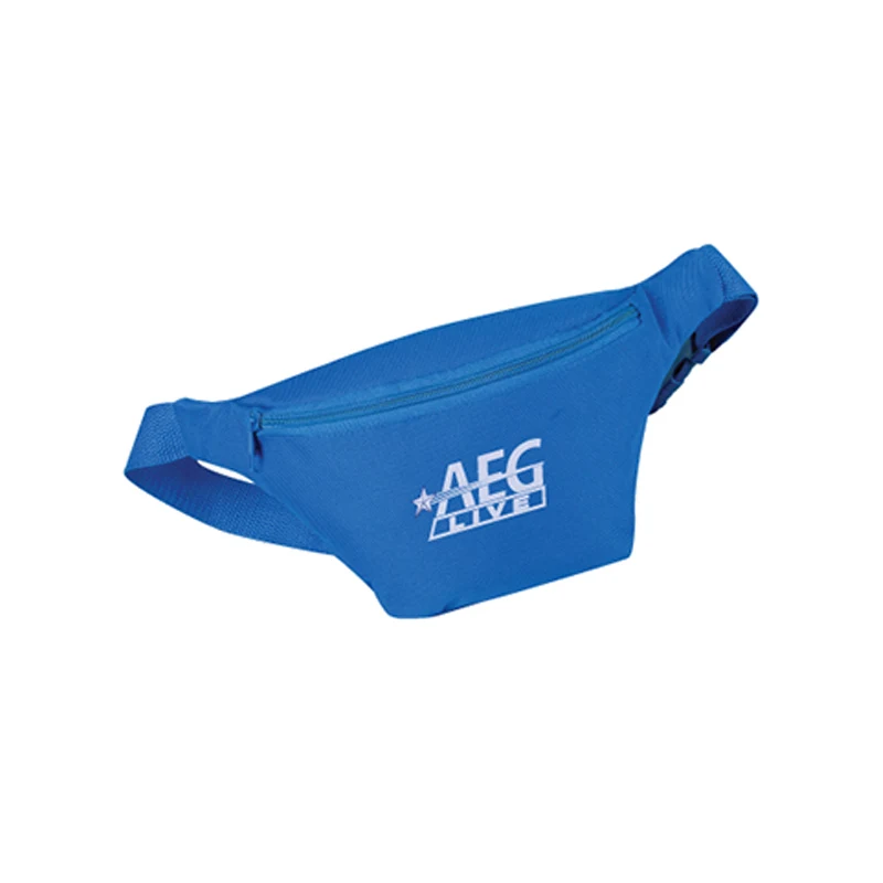 Single Zipper Fanny Pack Polyester Waist Bag 1