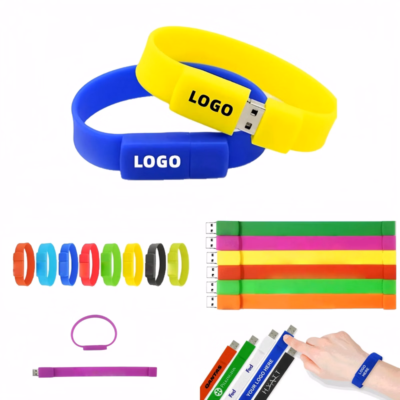 16GB Silicone Waterproof Wristband USB Flash Drive