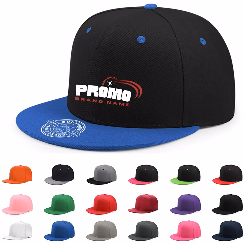 Classic Flat Brim Trucker Baseball Cap Hip Hop Snapback Hat