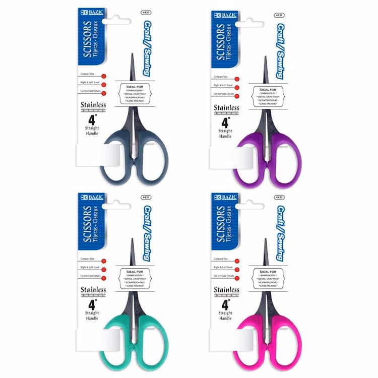 4" Craft Scissors - Assorted Colors