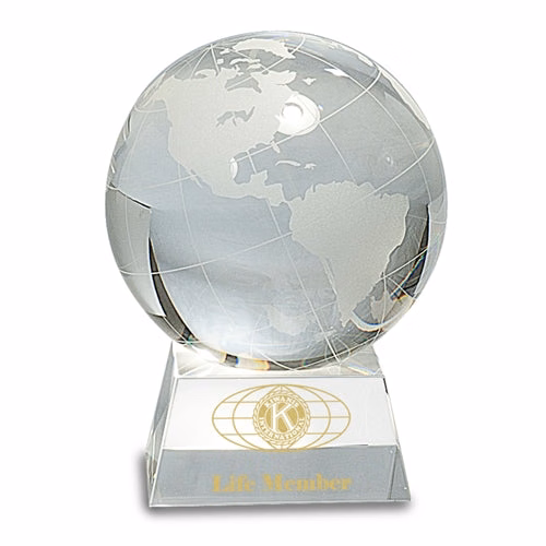 Crystal Globe On Clear Base