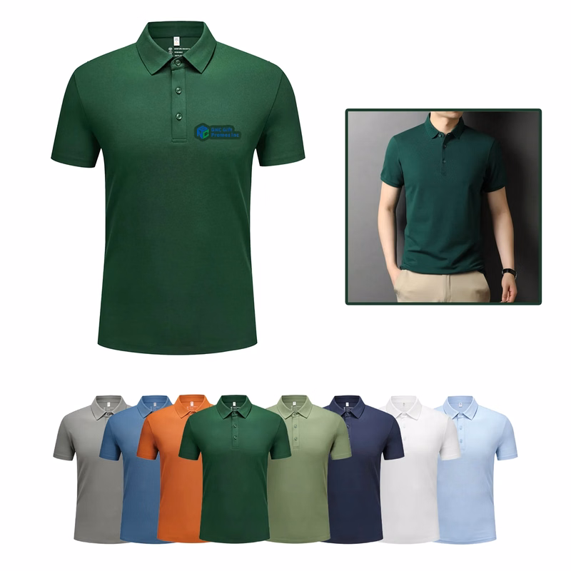 Custom Logo Short Sleeved Polo T-Shirt