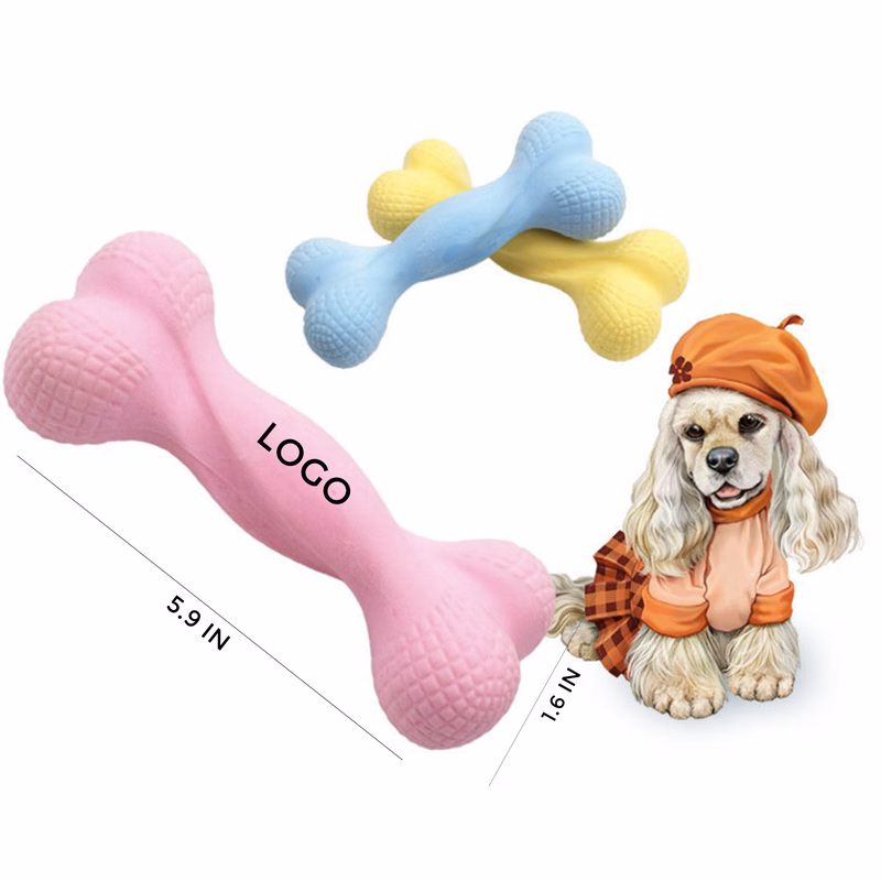 MOQ 10 PCS TPR Bone Pet Toy