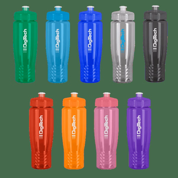 SAHARA 28 oz. Eco-Polyclear™ Sports Bottle with Push/Pull Lid