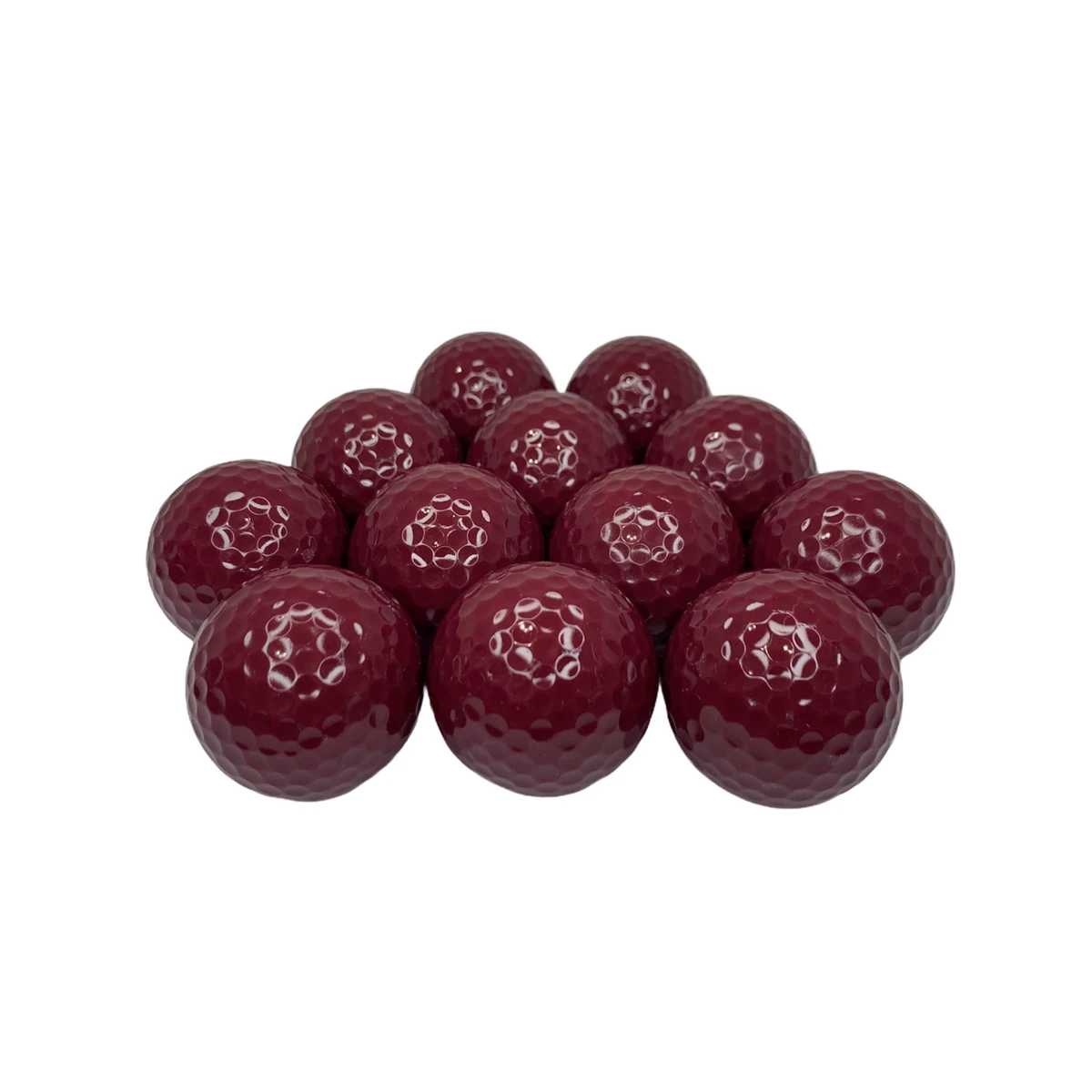 Burgundy Color Golf Balls 1