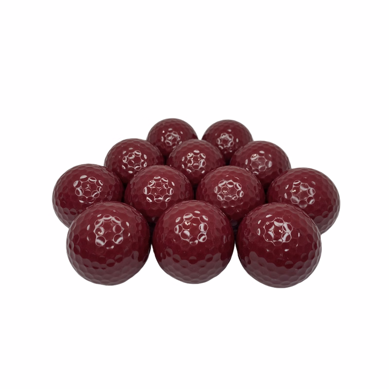 Burgundy Color Golf Balls