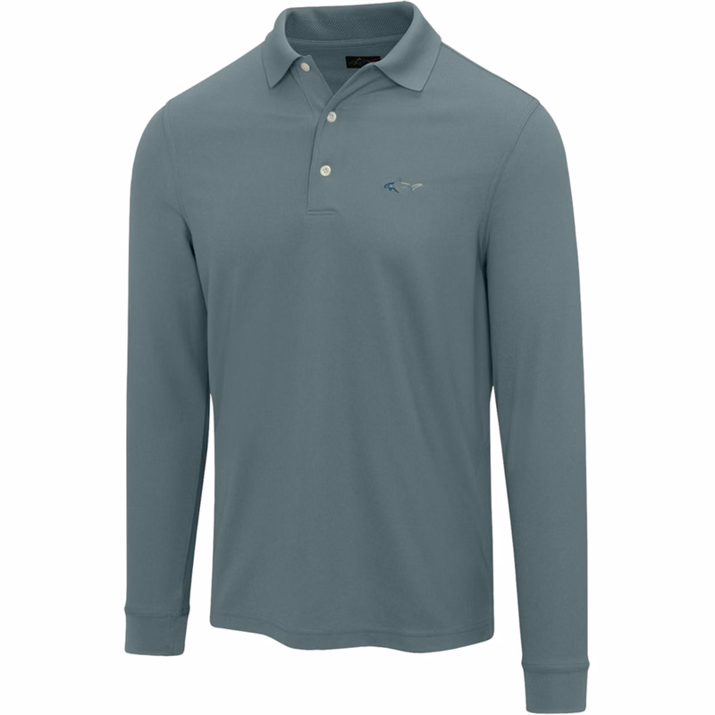 Gregnorman® Long Sleeve Pique UPF 50+ Shark Polo