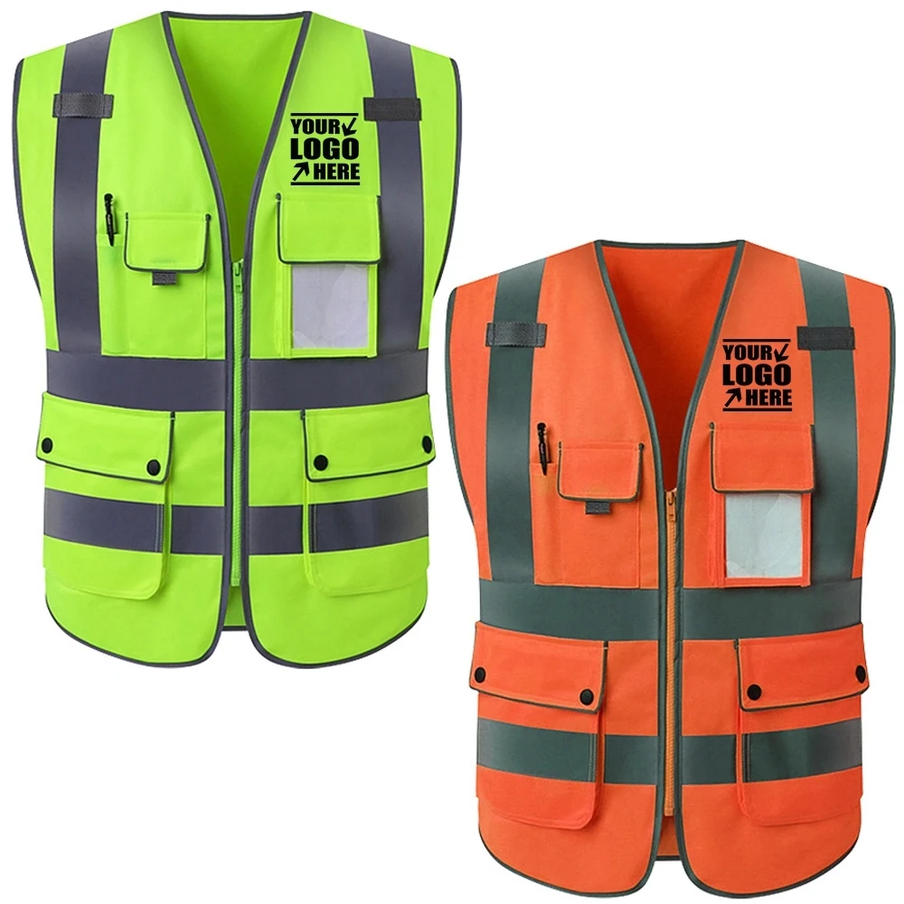 Multi Pockets High Visibility Safety Vest 1
