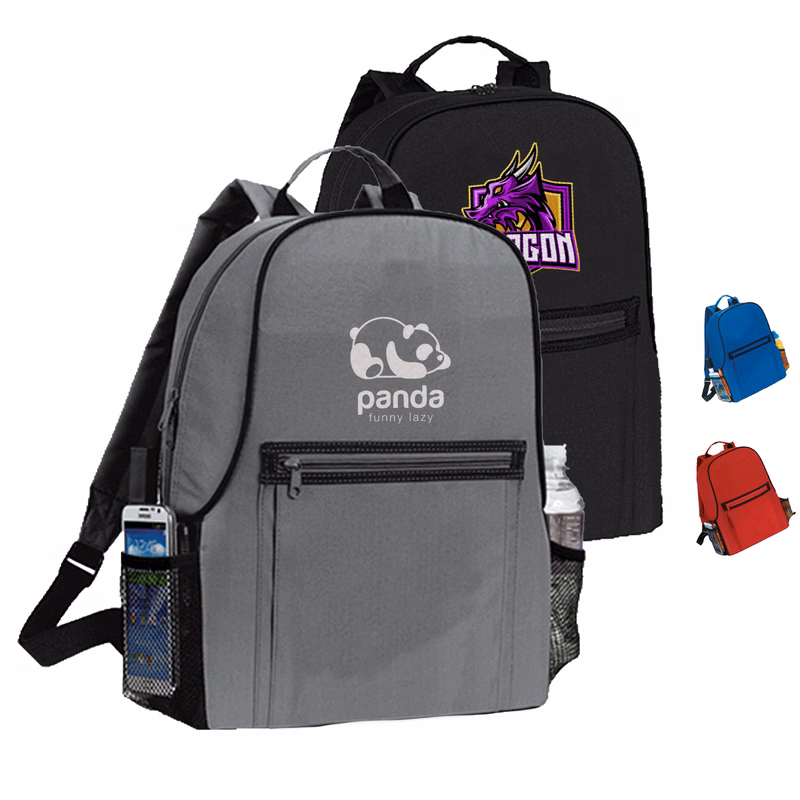 Premium 600D Urban Trek Lightweight Backpack (12” x 16” x 5”)