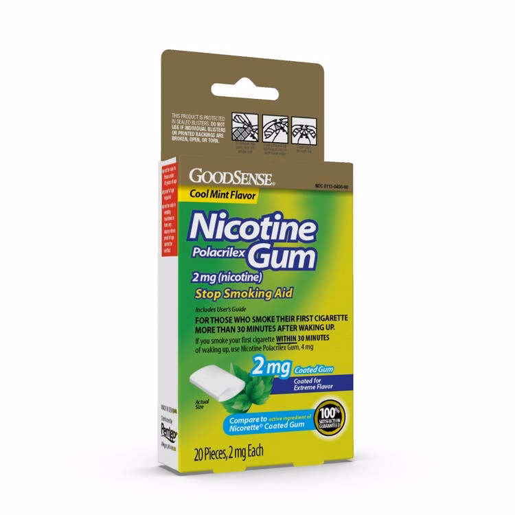 Nicotine Gum - 2 mg Mint 20 Pack