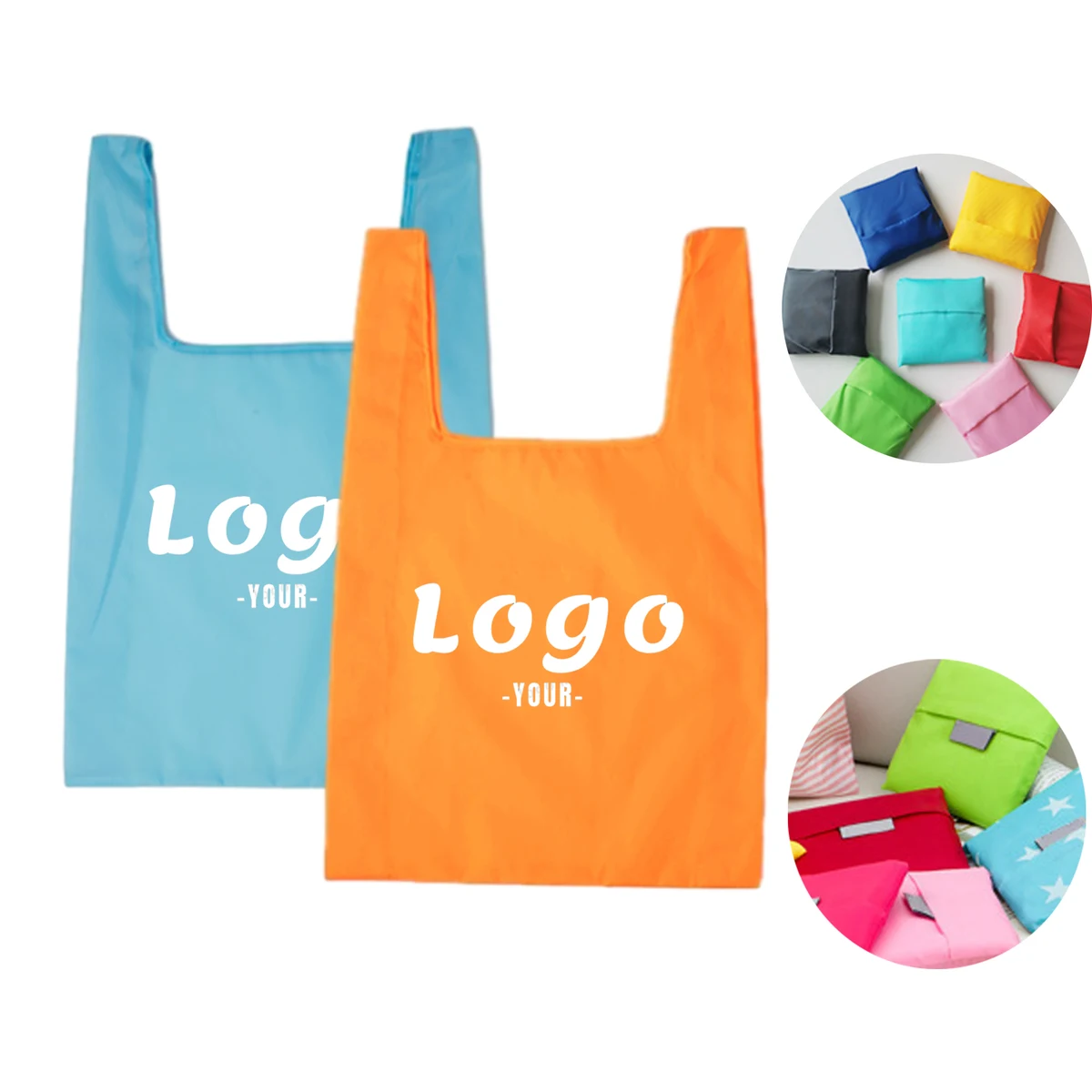 Polyester Shopping Foldable Bag With Pocket 1