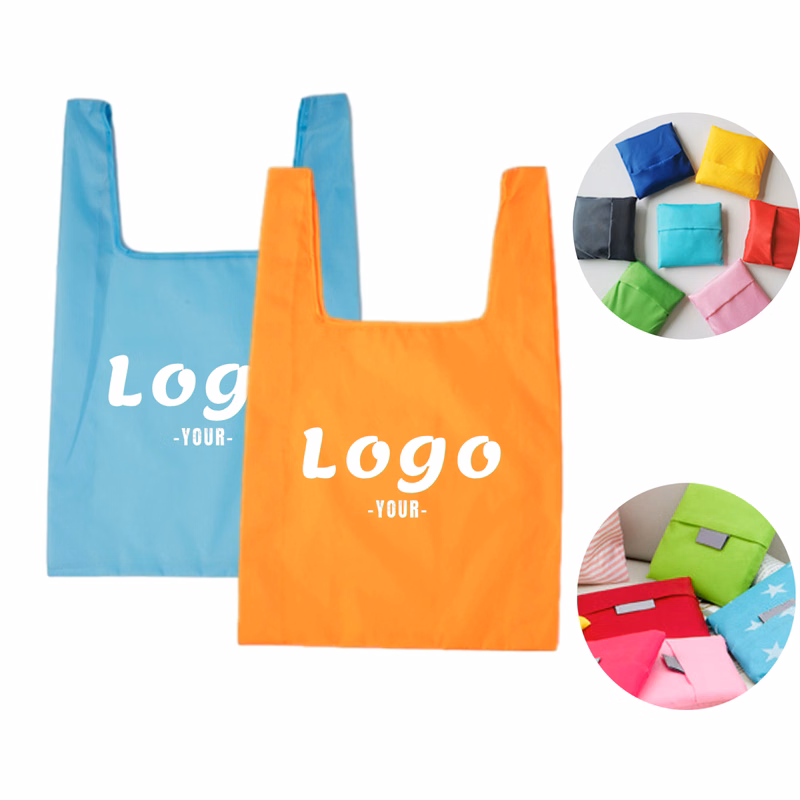 Polyester Shopping Foldable Bag With Pocket