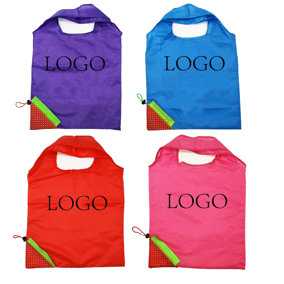 Portable Eco Tote Foldable Reinforced Shopping Bag Reusable 1