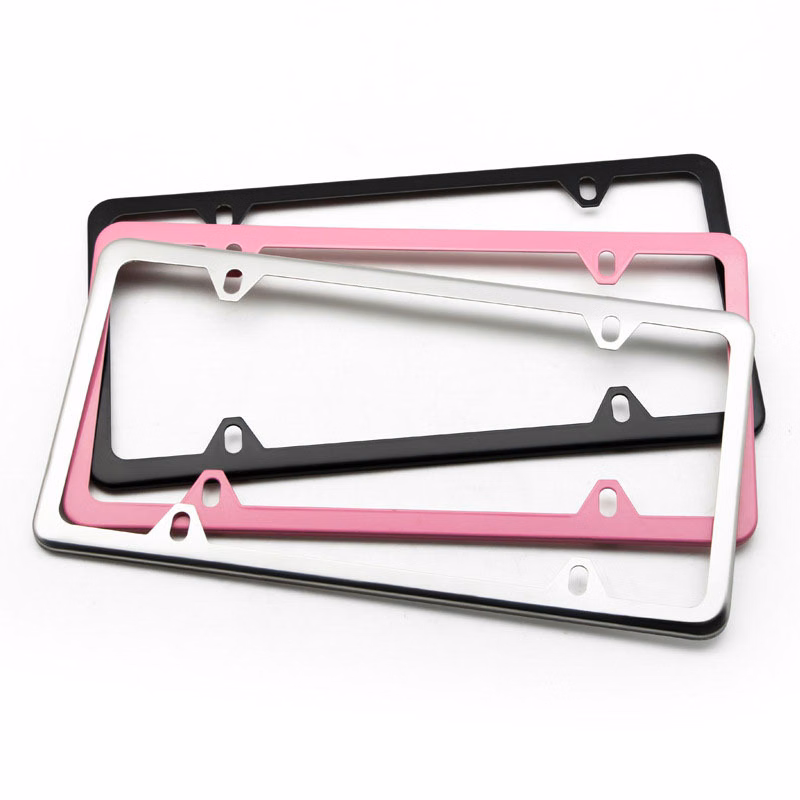 Stainless Steel Slimline License Plate Frame