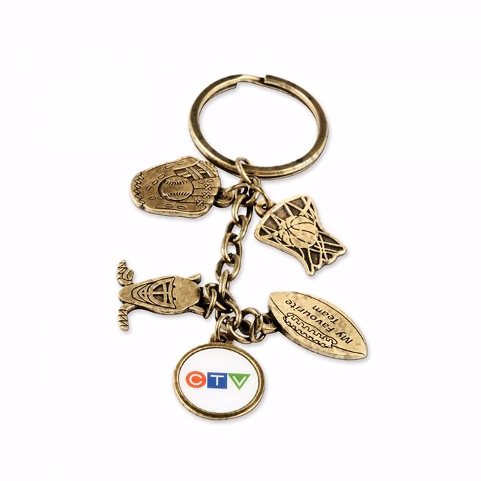 Charming Key Chain w/5 Custom Charms (Econo)