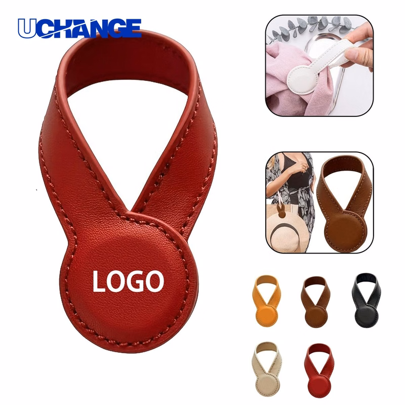 Magnetic PU Travel Cap Clip