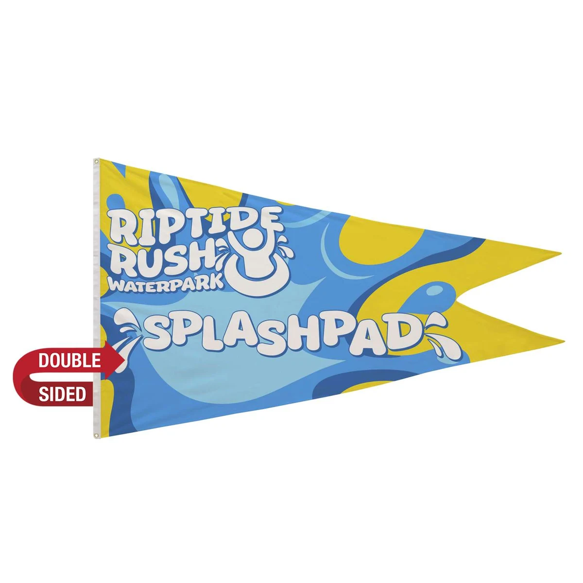 5' x 8' Nylon Burgee Flag Double-Sided 1