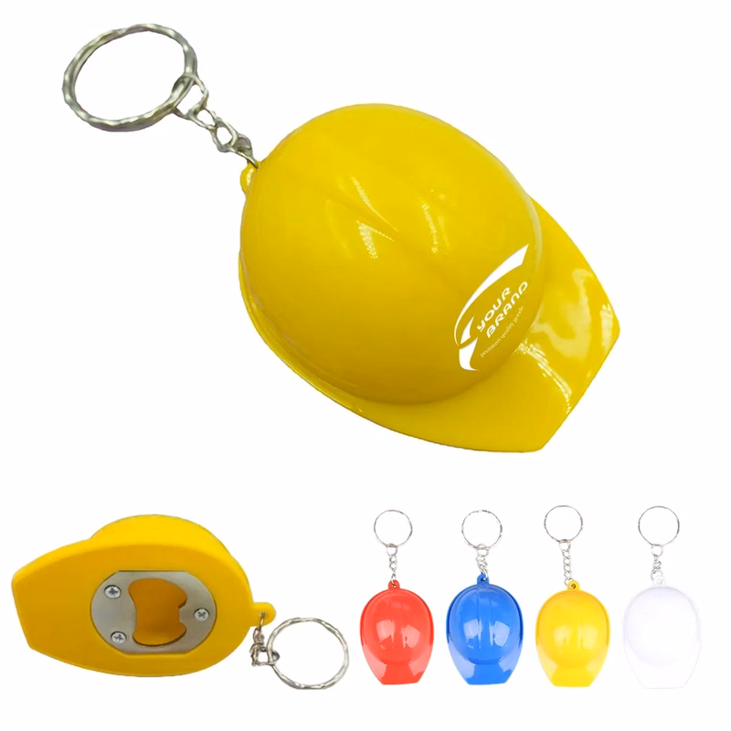 Decoration Mini Safety Hat Bottle Opener Keychain