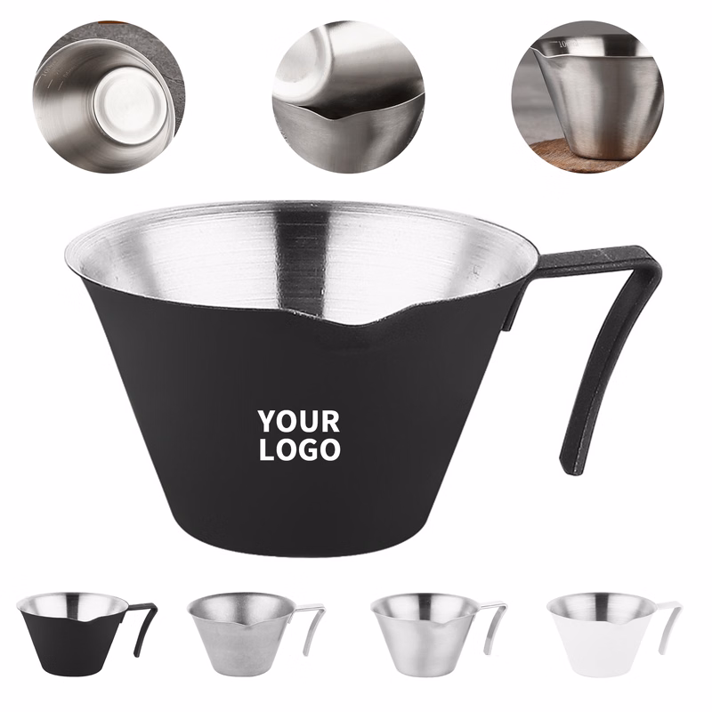 Stainless Steel Espresso Measuring Cup With Scale 3.4oz