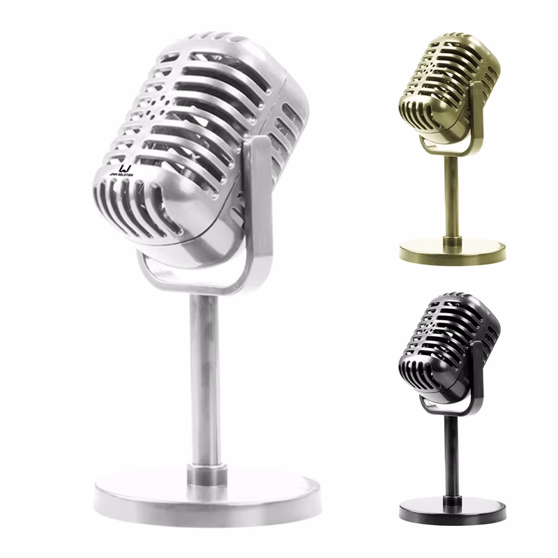 Desktop Microphone Model Decoration