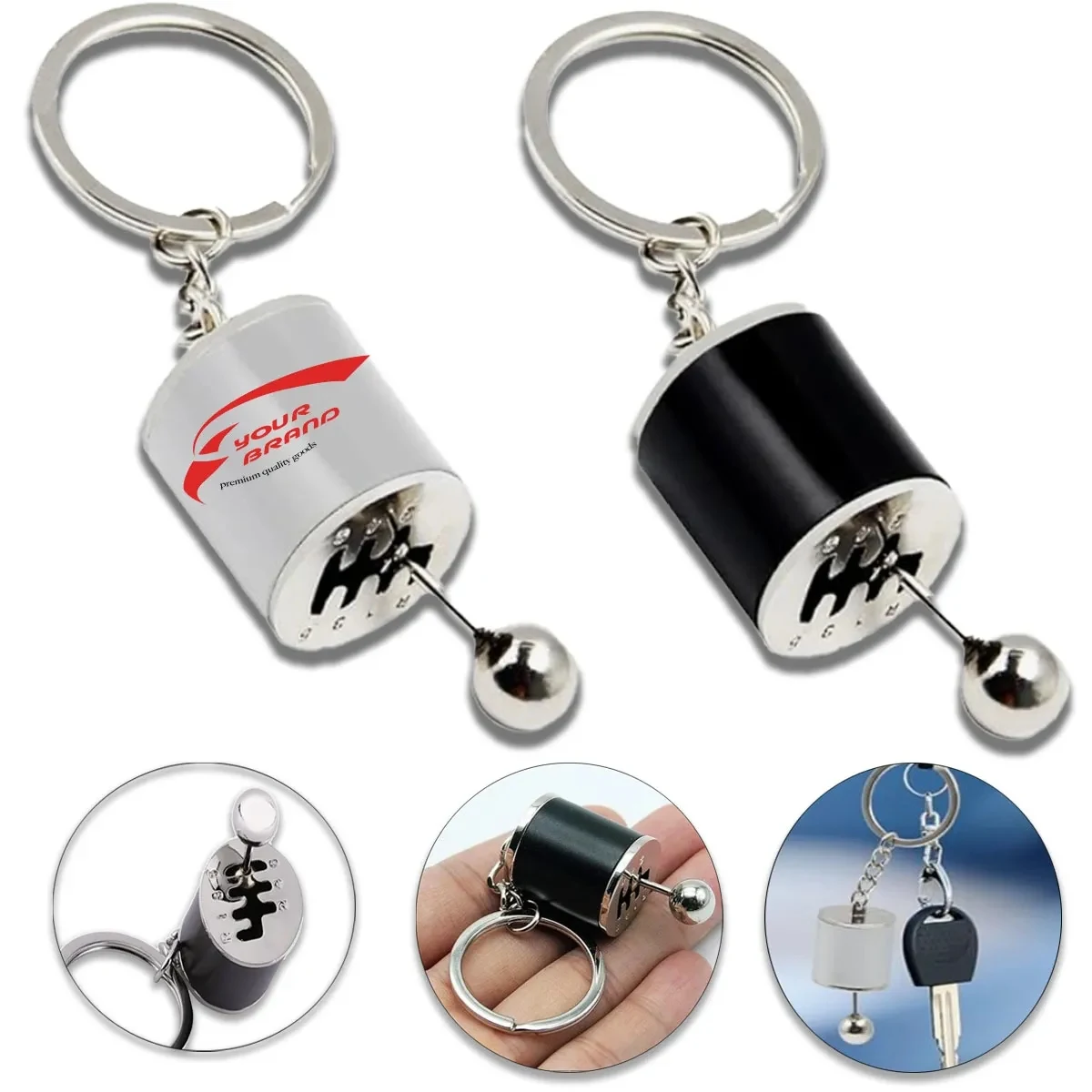 5 Pcs Creative Mini Multi-Purpose Car Shifter Model Keychain 1