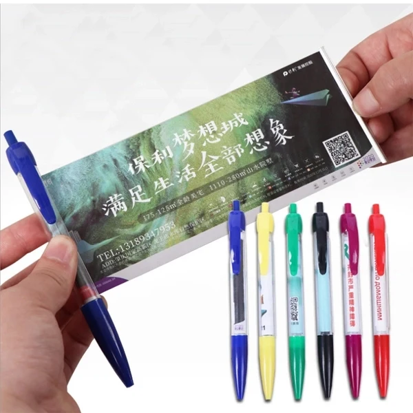 Retractable Plastic Banner Ballpoint Pen 1