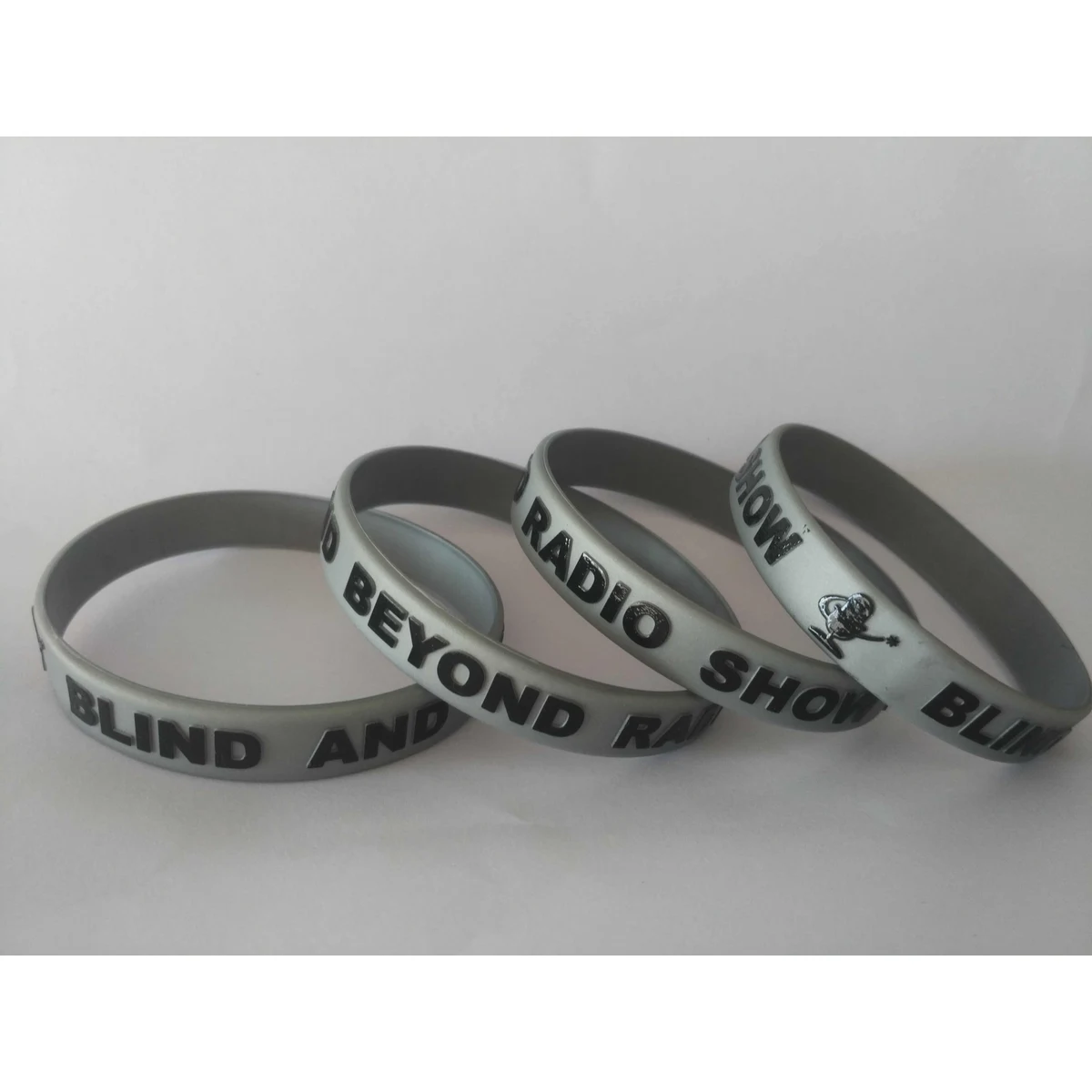 1 Inch Embossed/Color Silicone Wristband 1