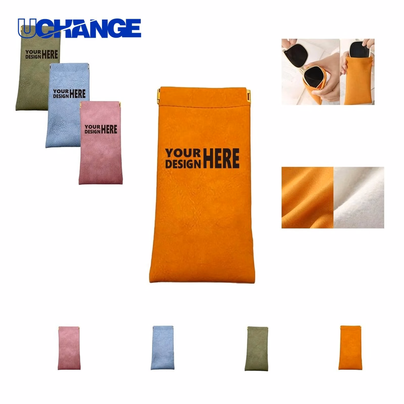 Eyewear Soft PU Leather Travel Eye Organizer Pouch for Sunglasses