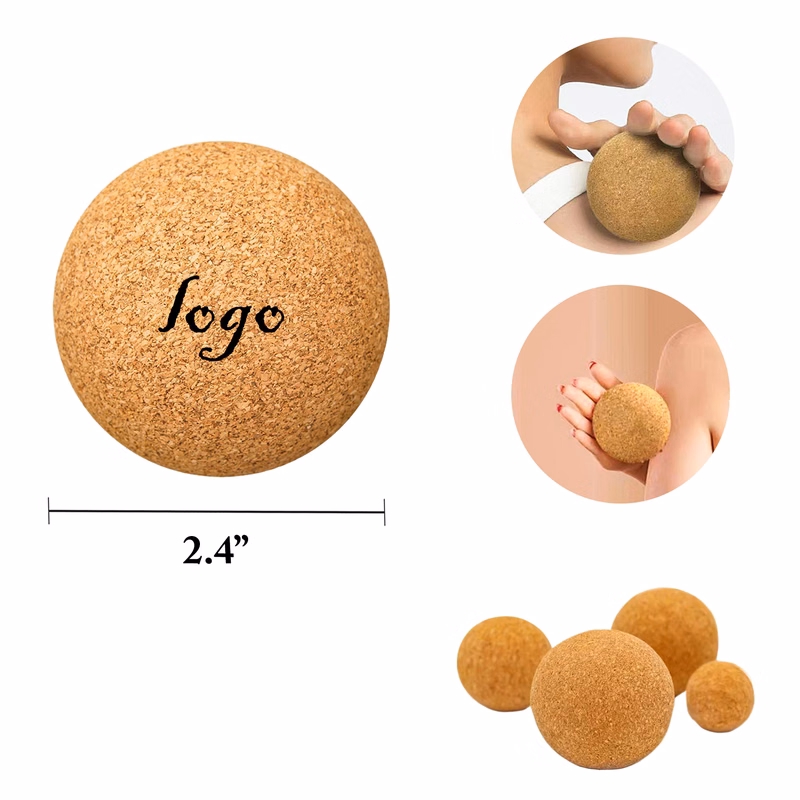 MOQ50 Cork Yoga Ball for Muscle Relaxation and Exercise