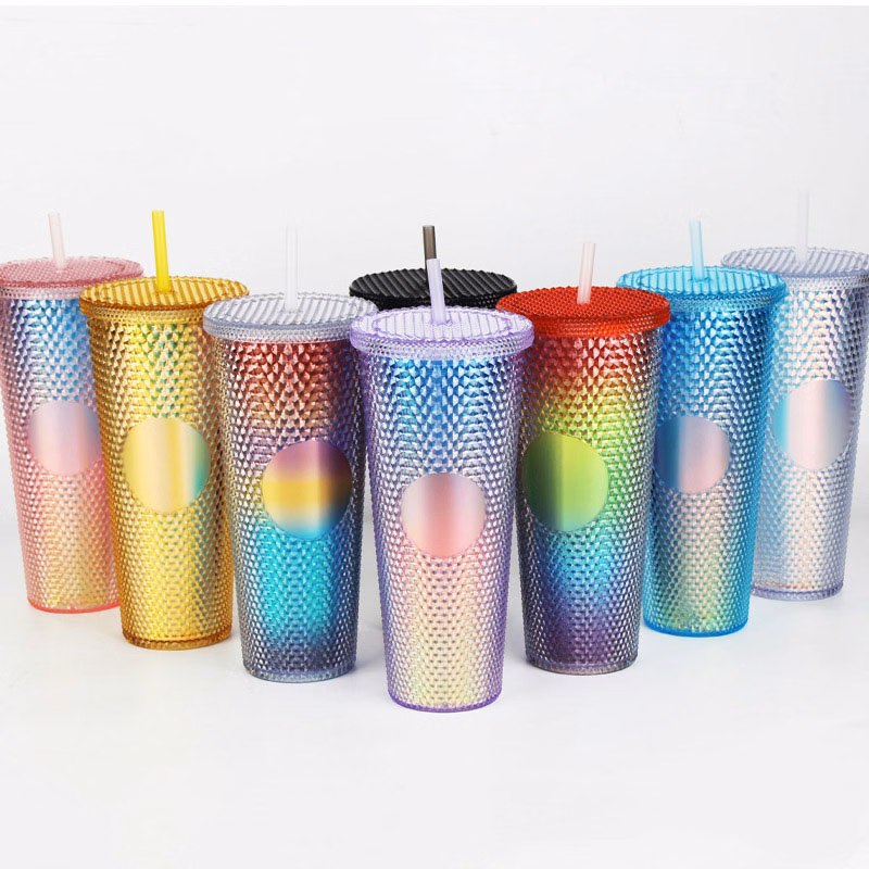 Double-walled 24oz Water Bottle Double Wall Studded Tumbler