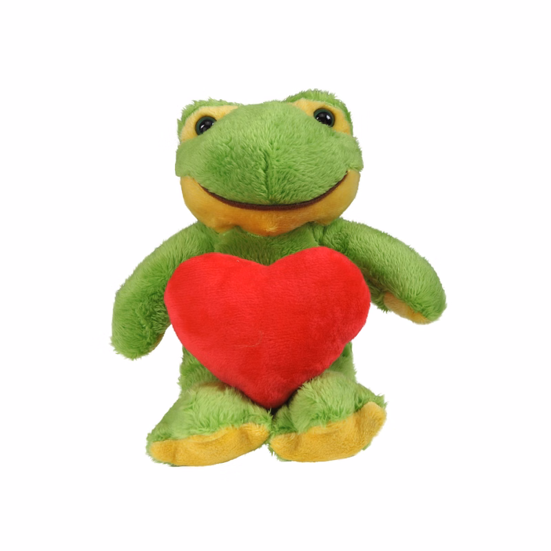 soft plush Frog with heart
