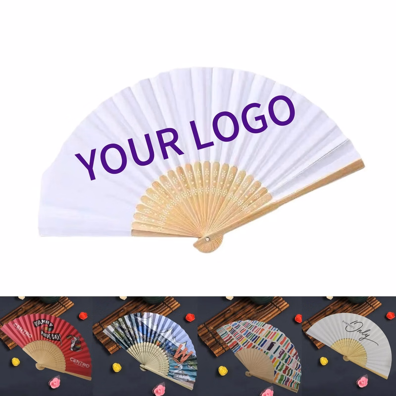 Full Color Custom Folding Bamboo Hand Fan